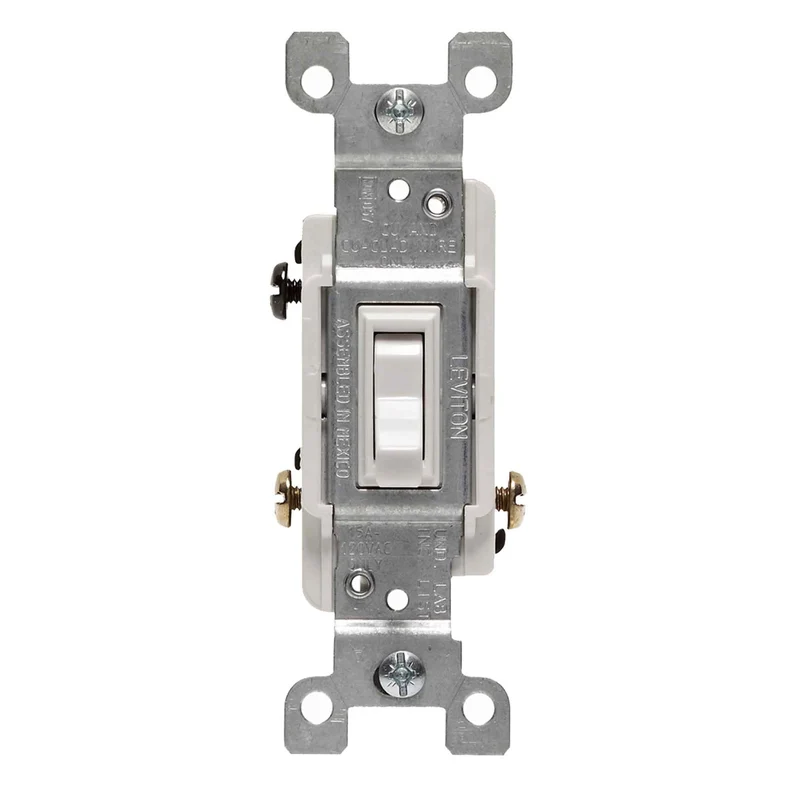 Interrupteurs à 3 voies de 15 A et 120 V, blanc