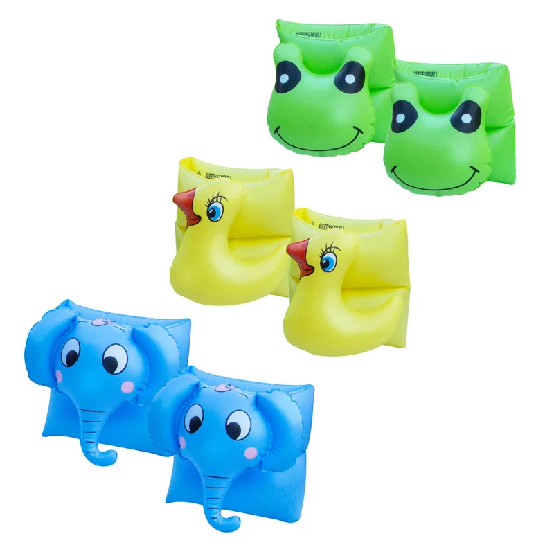 Brassards de flottaison gonflables pour enfants avec figures d'animaux, choix entre 3 modèles