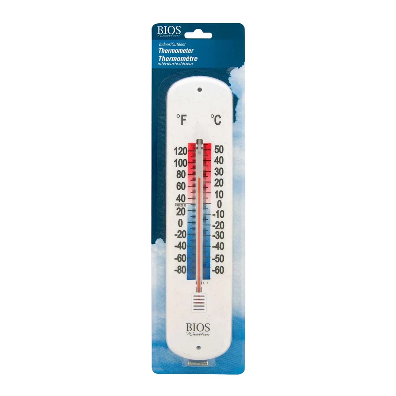 Thermomètre d'intérieur ou d'extérieur, blanc