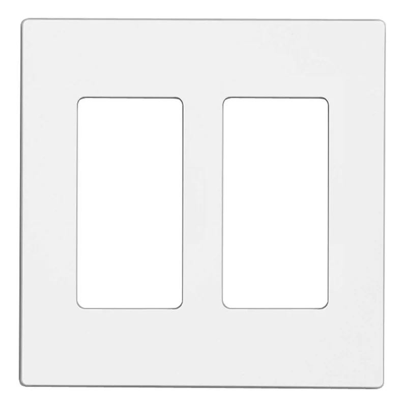 Plaque Mural Decora sans vis pour 2 dispositifs, blanc