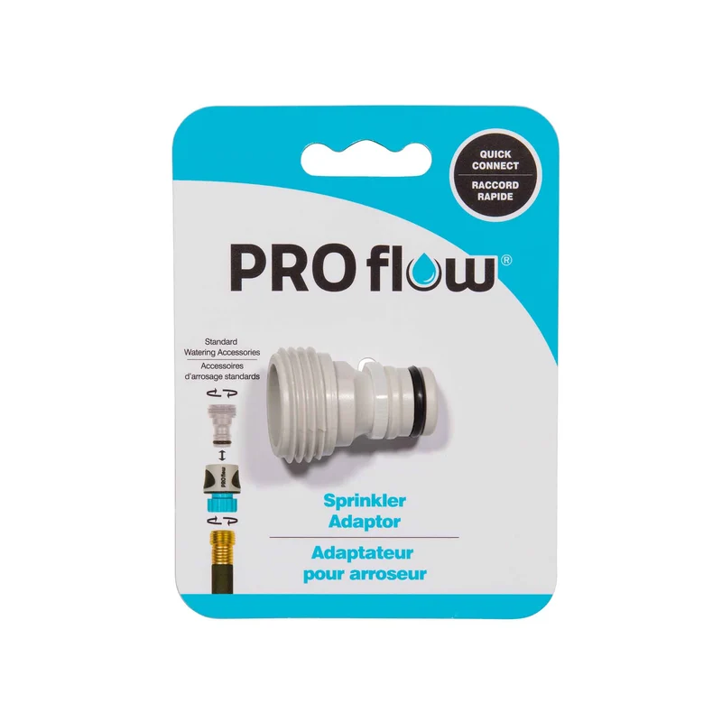 Adaptateur pour arroseur en plastique de 12 mm, gris