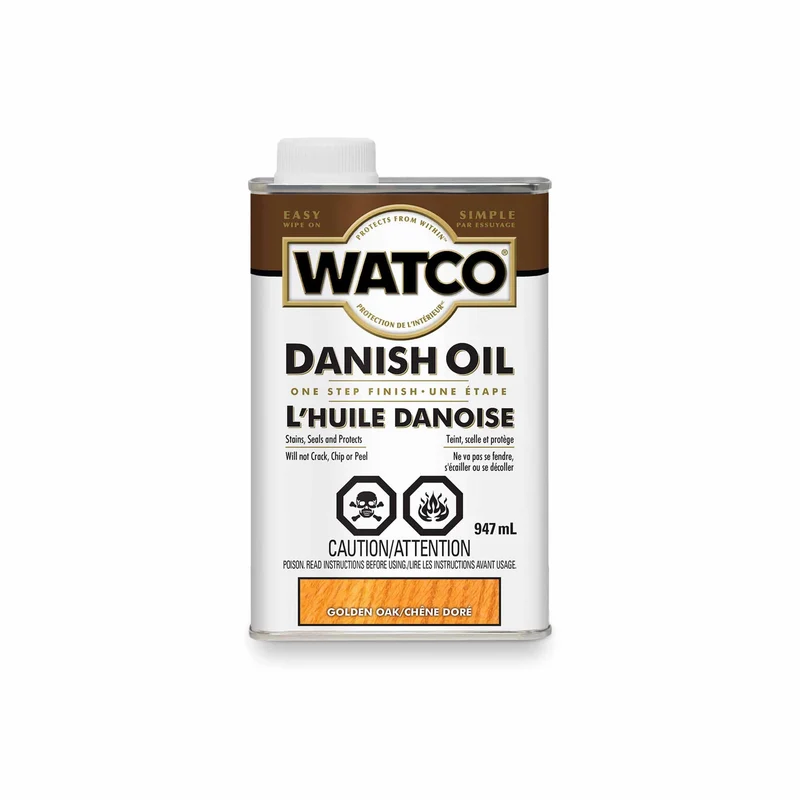 Watco Huile Danoise chêne doré, 947 ml