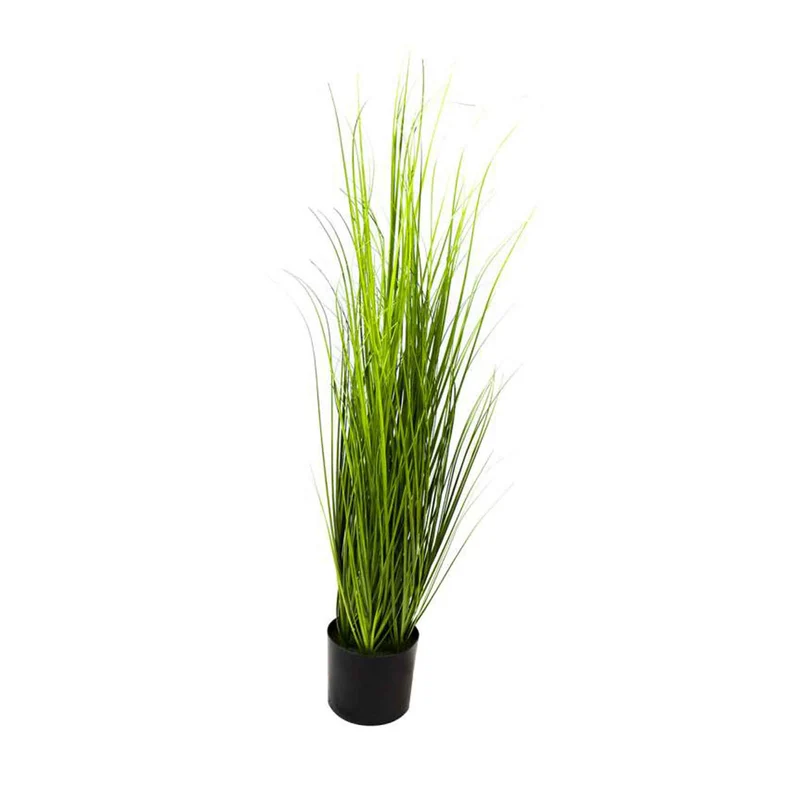 Graminée artificielle et frisée en pot, 36"