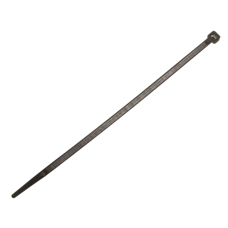 Attache en nylon noir de 7', 100 unités