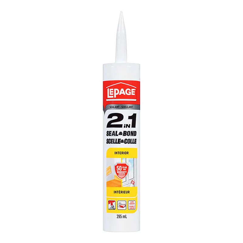 Scellant transparent pour intérieur 2 en 1 ''Scelle et Colle'', 295 ml