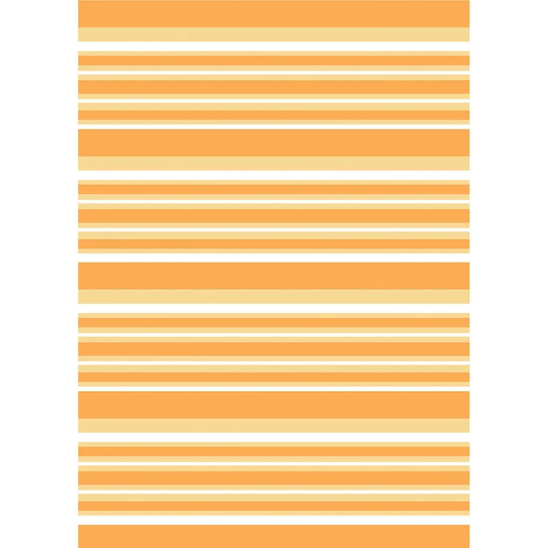 Tapis d'extérieur rayé orange, 84" x 60" x 0,5"