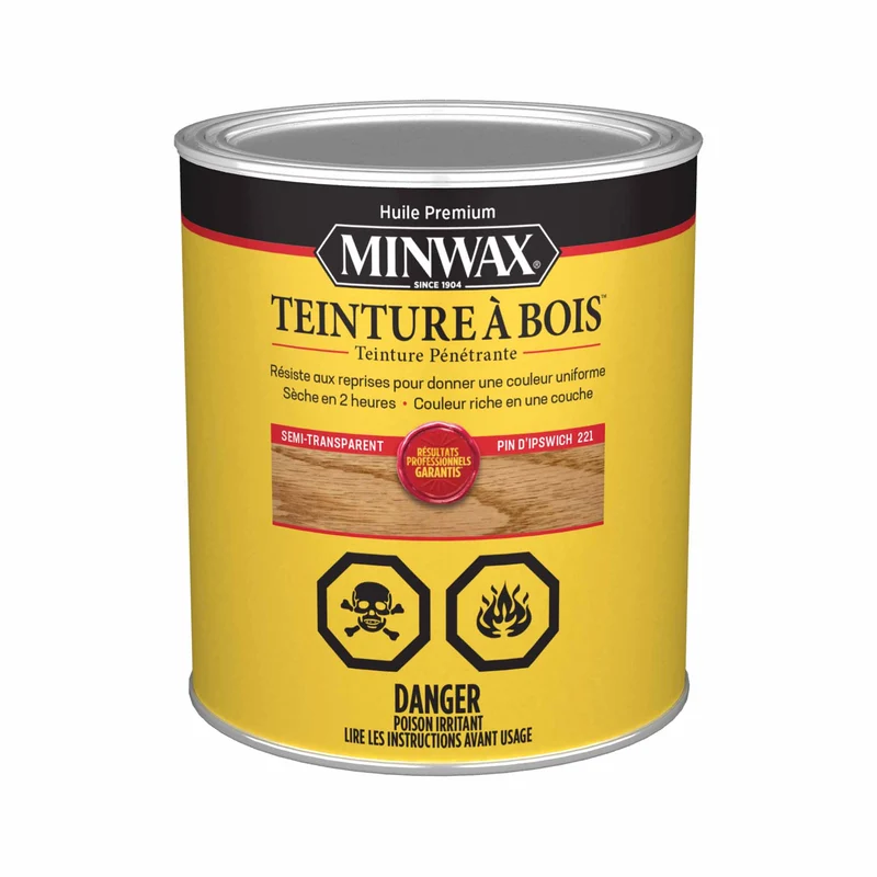 Minwax teinture à bois semi-transparent pin d'Ipswich, 946 ml