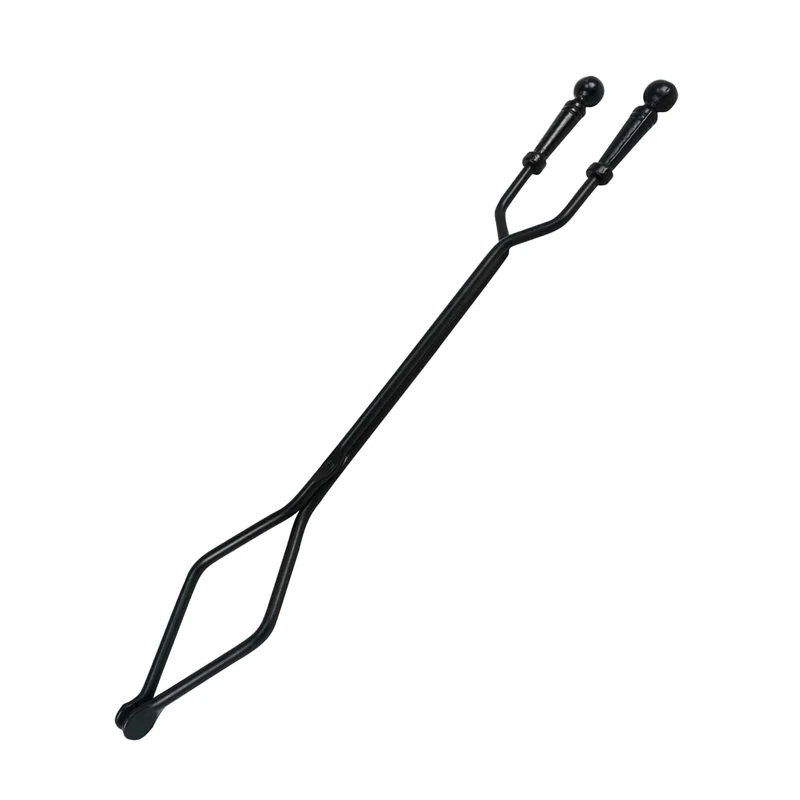 Pince pour foyer en acier de la collection "Alpha", noir