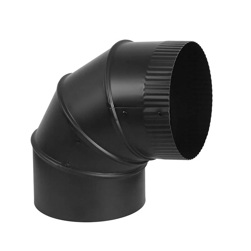 Coude de poêle ajustable de 90°, 7''