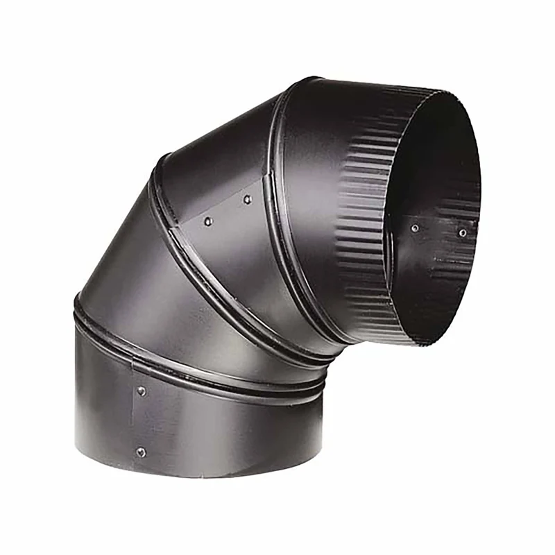 Coude de poêle ajustable de 90°, 6''