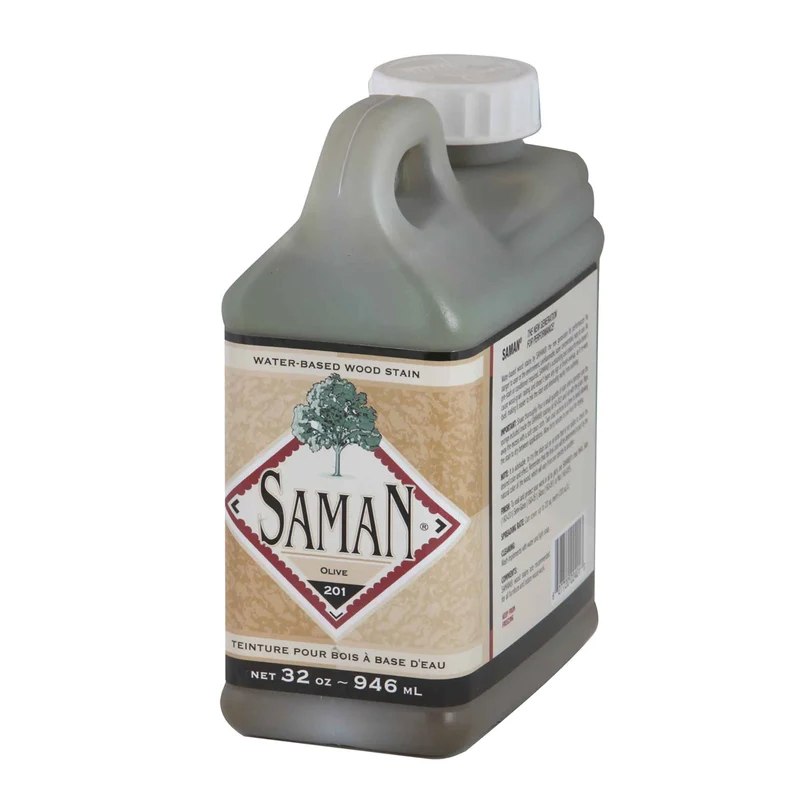 Teinture pour bois à base d'eau Olive, 946 ml