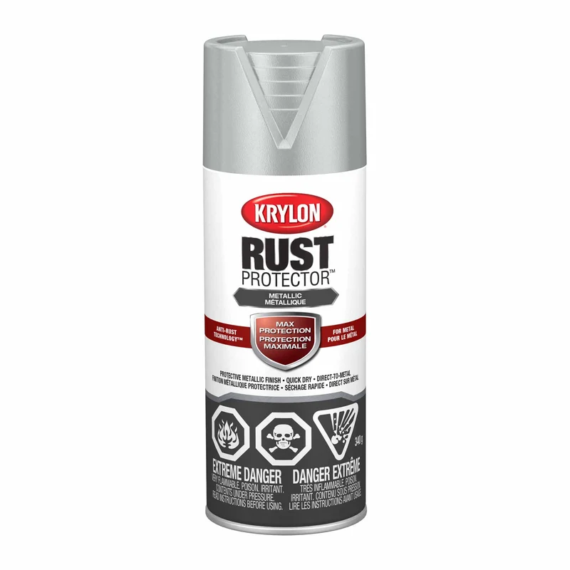 Krylon Rust Protector aérosol fini métallique aluminium, 340 g