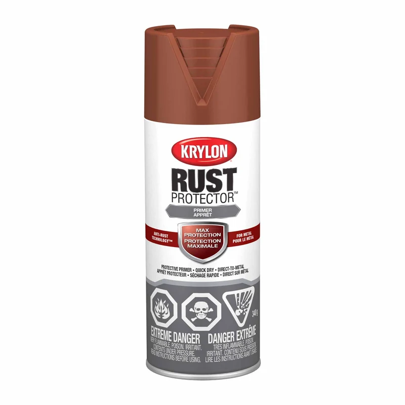 Krylon Rust Protector aérosol émail apprêt oxyde rouge, 340 g