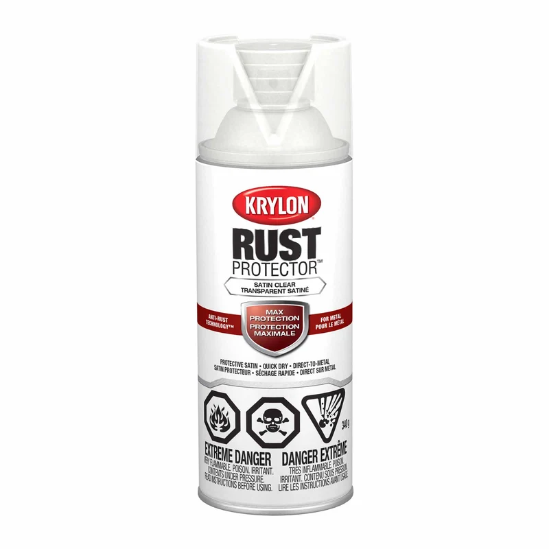 Krylon Rust Protector aérosol émail transparent satiné, 340 g