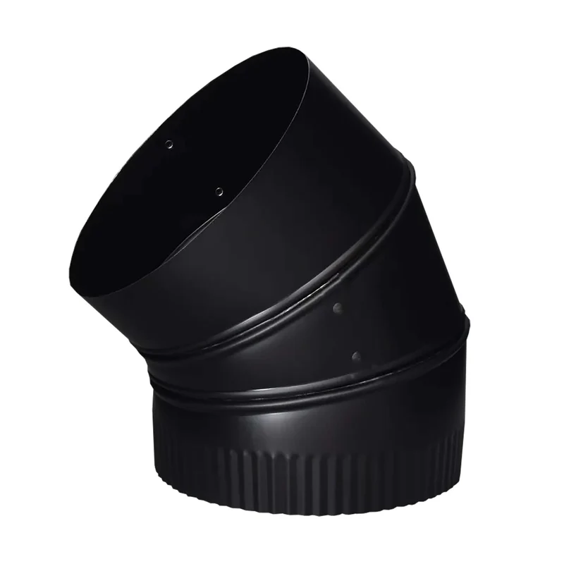 Coude de poêle ajustable de 45°, 7''