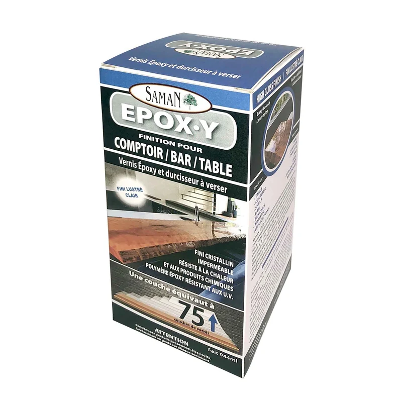 Époxy de finition pour comptoir, bar et table, 944 ml