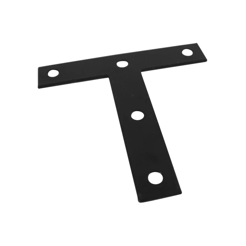 Plaque noire de fixation en T, 4'' x 4'' x 3/4'' x 0,07''