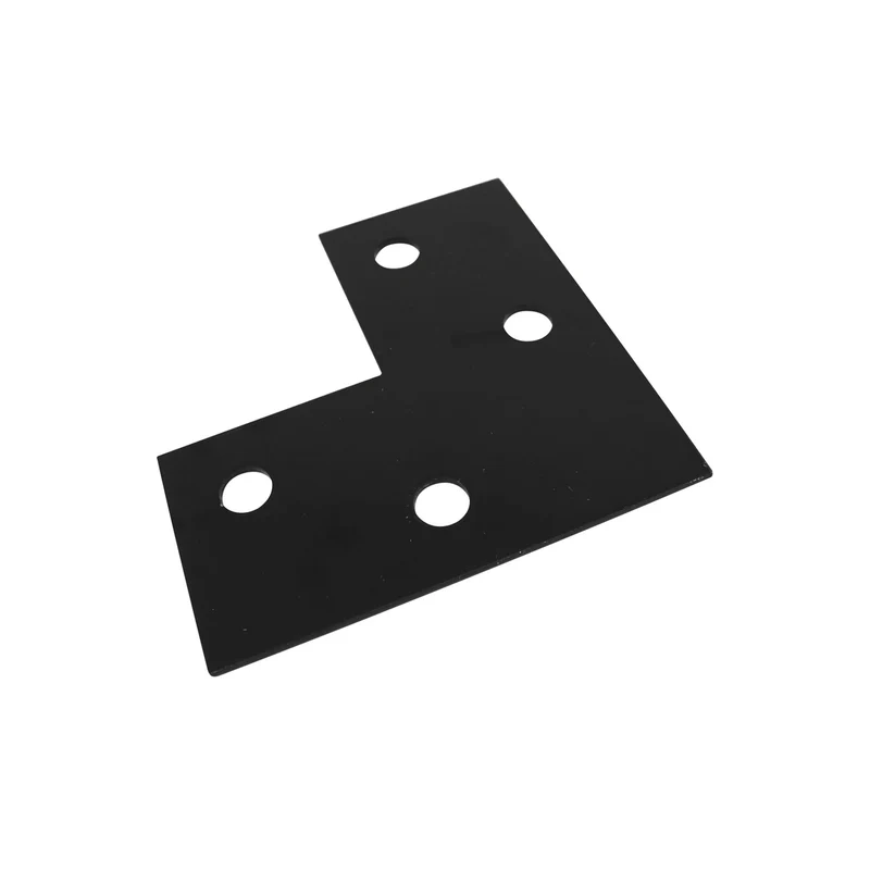 Plaque noire de coin plate, 6'' x 6'' x 3''