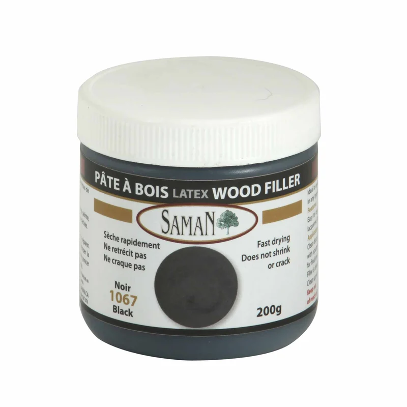 Pâte à bois au latex Noir, 200 g
