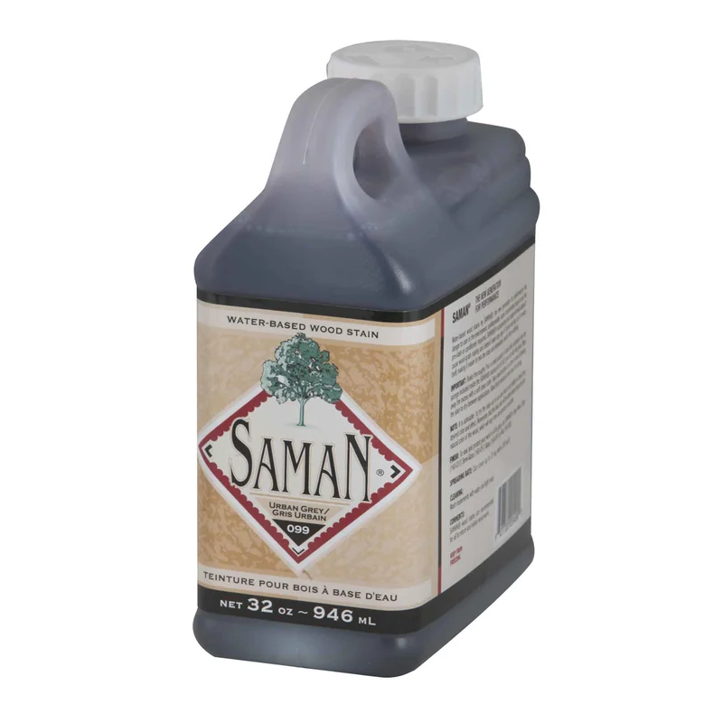 Teinture pour bois à base d'eau Gris Urbain, 946 ml