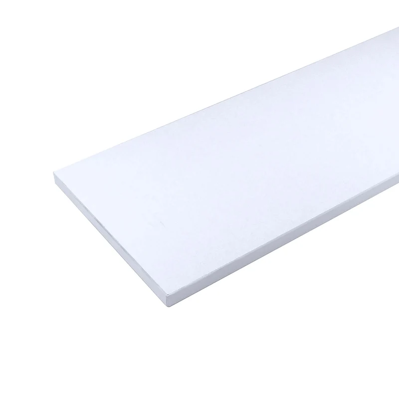 Tablette en mélamine blanche, 48'' x 8'' x 5/8''
