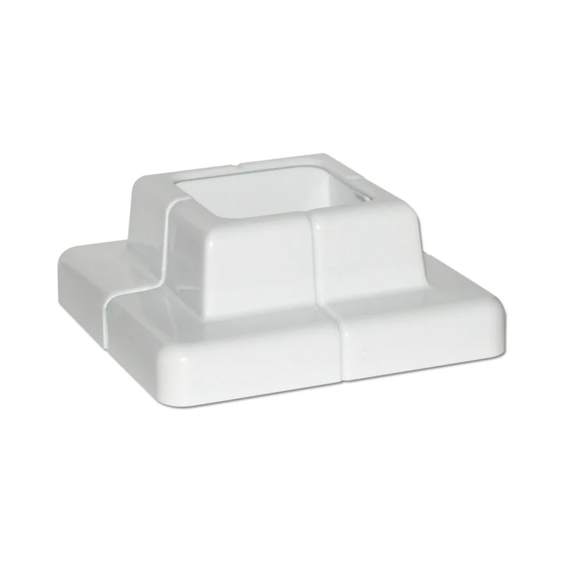 Cache-base pour poteau de 3'' x 3'', blanc