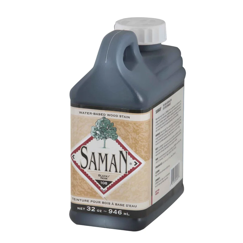 Teinture pour bois à base d'eau Noir, 946 ml