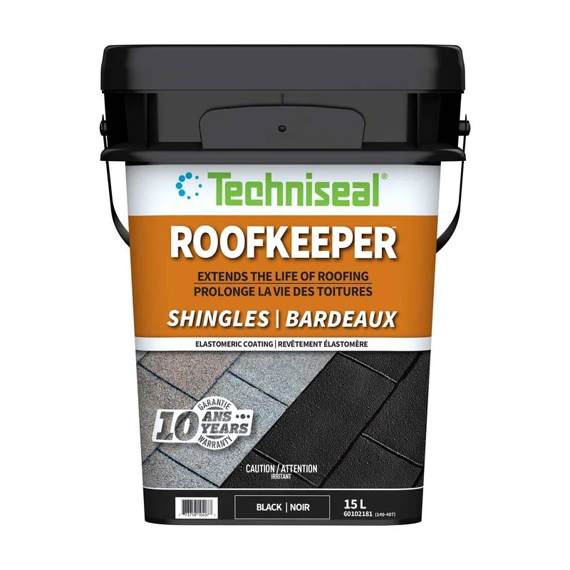 Protecteur noir élastomère pour toiture Roofkeeper 10 ans, 15 L