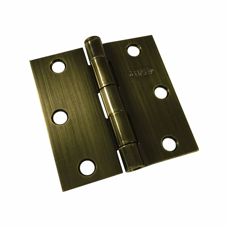 Penture à mortaiser laiton antique de 3'', emballage de 2 unités