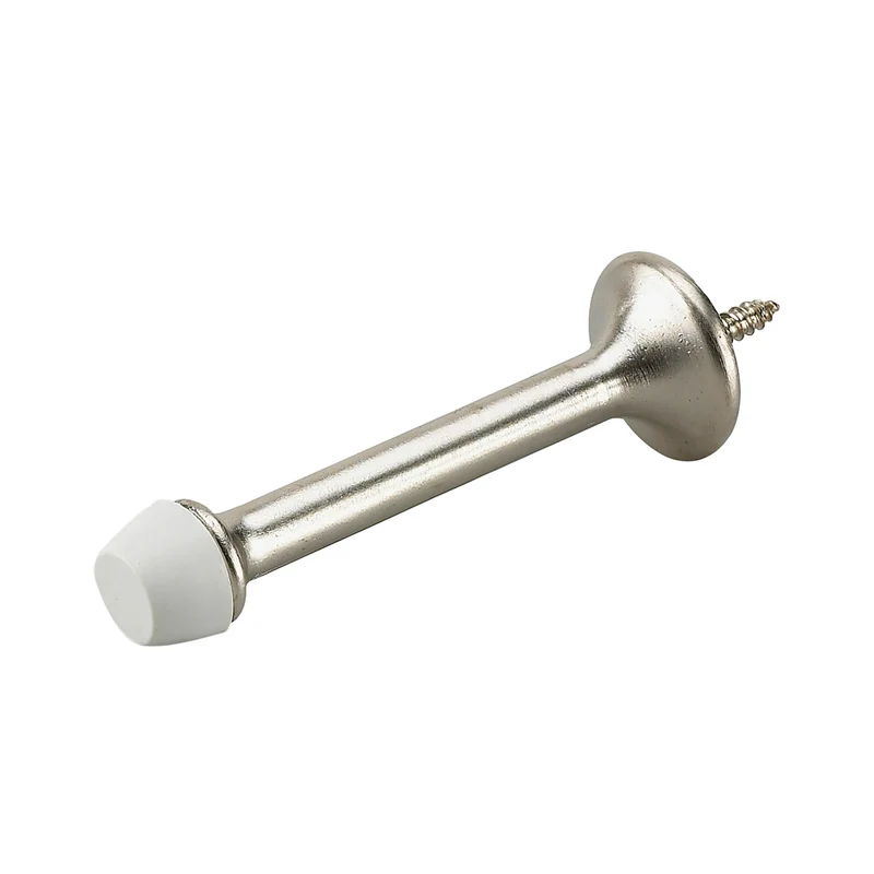 Butoir de porte rigide nickel brossé de 3'', emballage de 2 unités