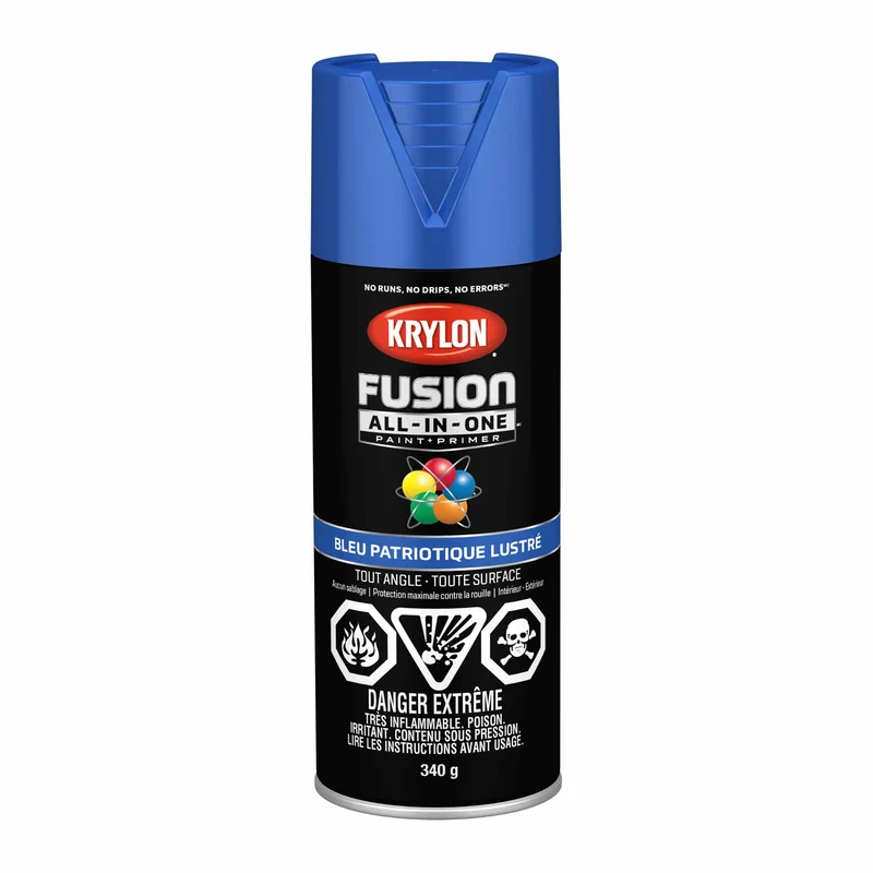 Krylon Fusion All-In-One aérosol bleu patriotique lustré, 340 g