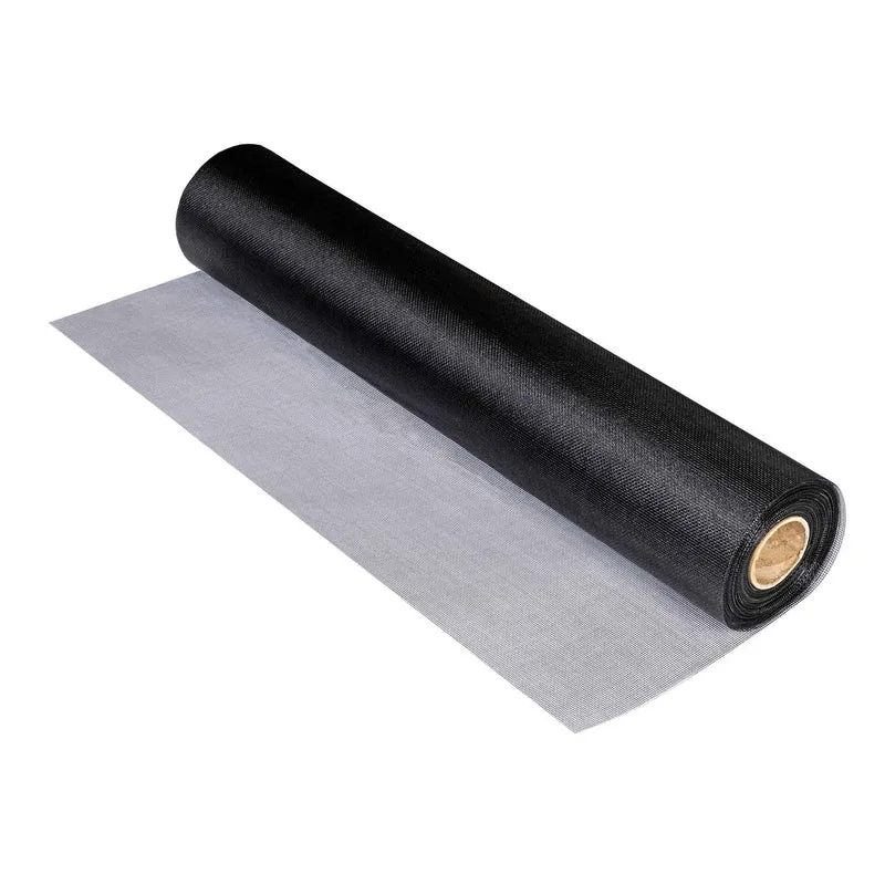 Moustiquaire en fibre de verre de 24'' x 100', noire