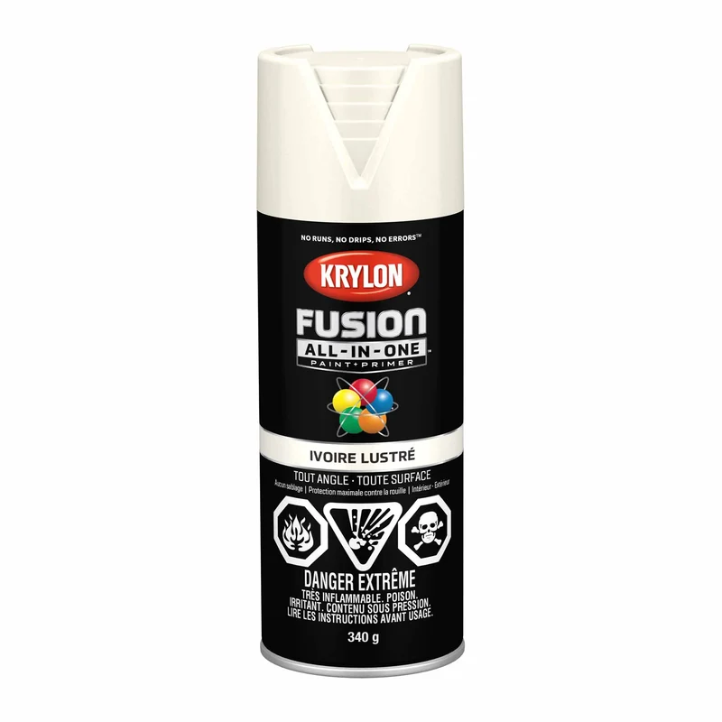 Krylon Fusion All-In-One aérosol ivoire lustré, 340 g