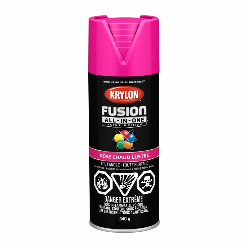 Krylon Fusion All-In-One aérosol rose chaud lustré, 340 g