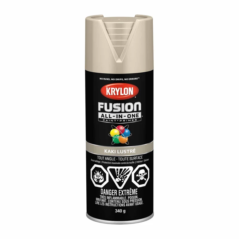 Krylon Fusion All-In-One aérosol kaki lustré, 340 g