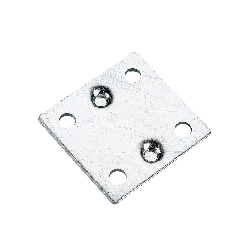 Plaque de fixation à position multiple de 1-1/2'' x 1-3/8'', emballage de 4 unités