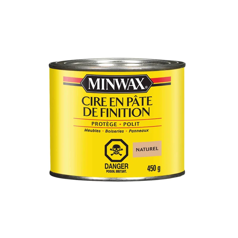 Minwax Cire en pâte de finition naturel, 450 g