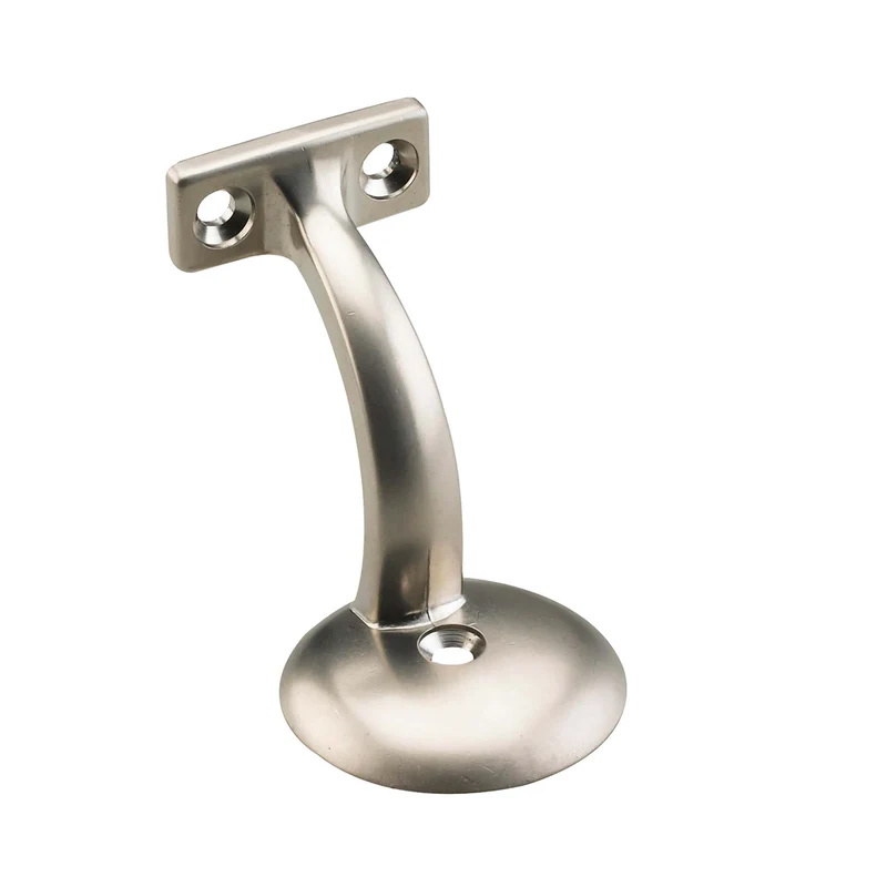 Support robuste pour main courante de 3'', nickel satiné