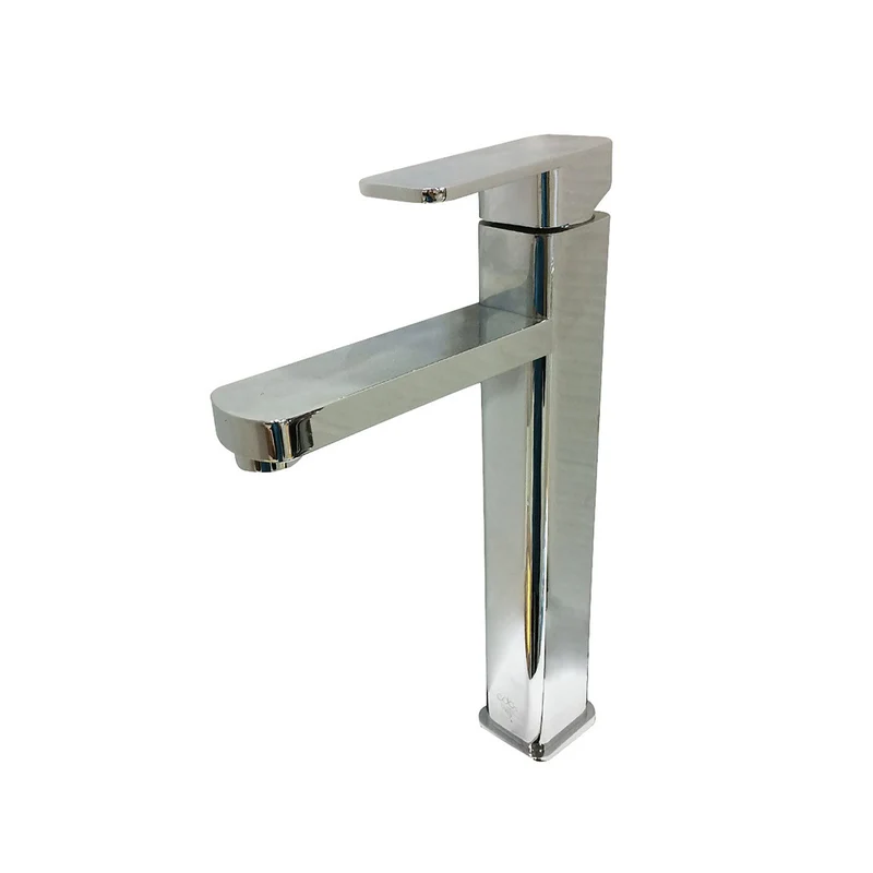 Robinet de salle de bain à 1 poignée, chrome poli