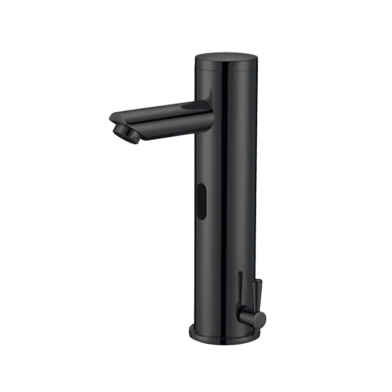 Robinet noir mat avec capteur mains libres
