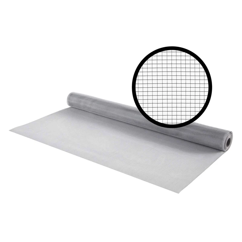 Moustiquaire en aluminium de 48'' x 100', argent