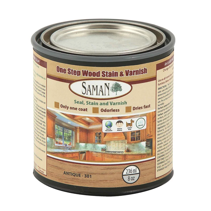 Teinture et vernis en une étape Antique, 236 ml
