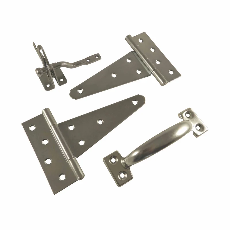 Ensemble de quincaillerie pour clôture, fini zinc (2G)