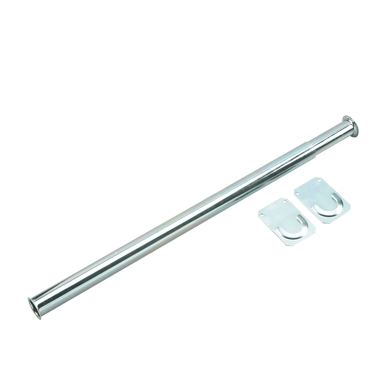 Tringles réglables zinc avec embouts séparés, 72'' à 96''