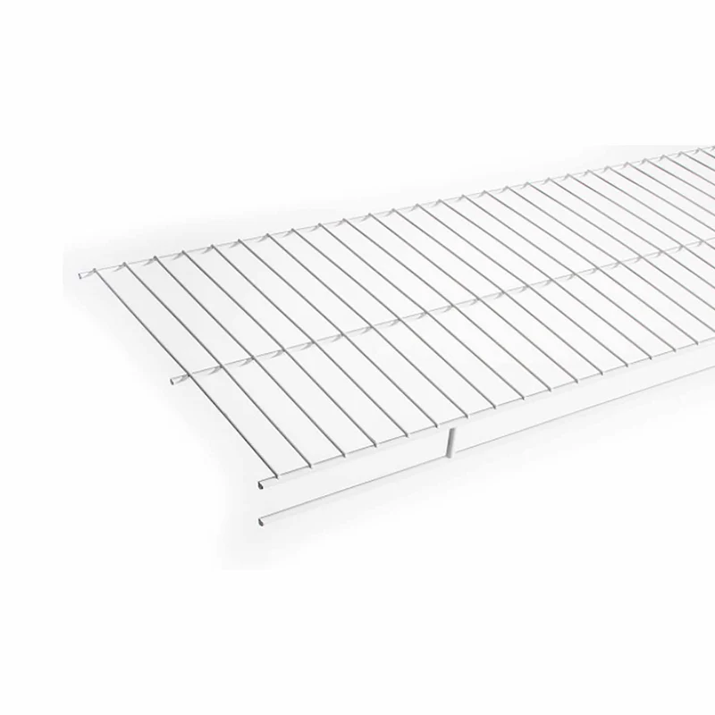 Étagère porte-manteau en métal blanc, 12'' x 72''