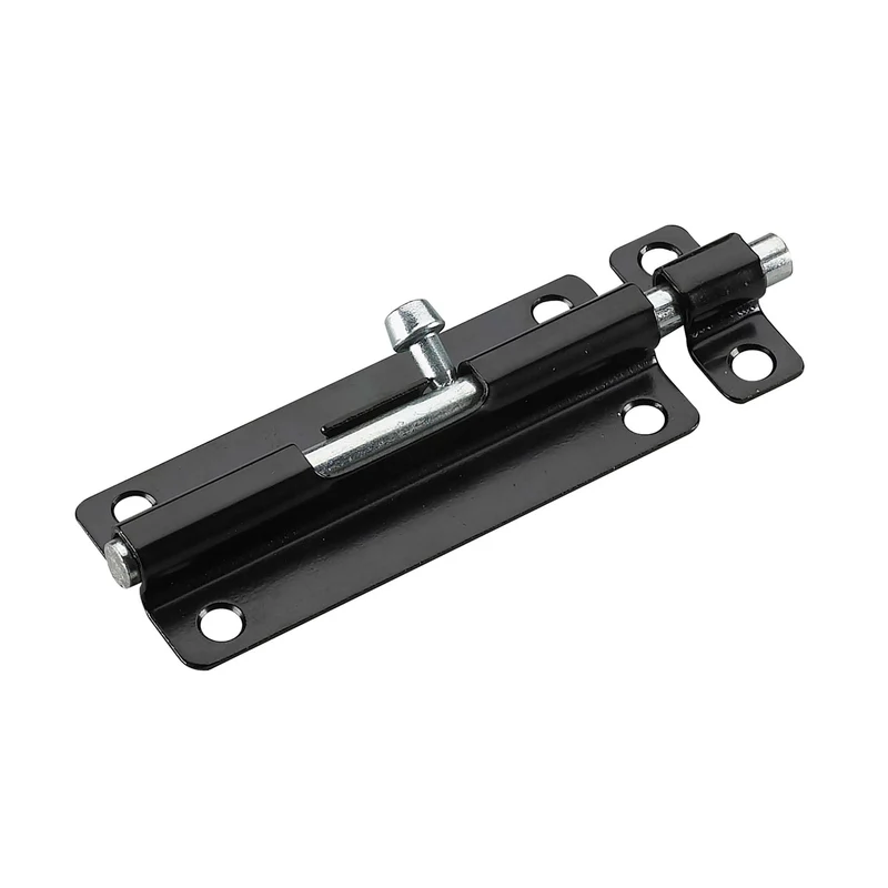 Verrou noir robuste pour cadenas, 8''