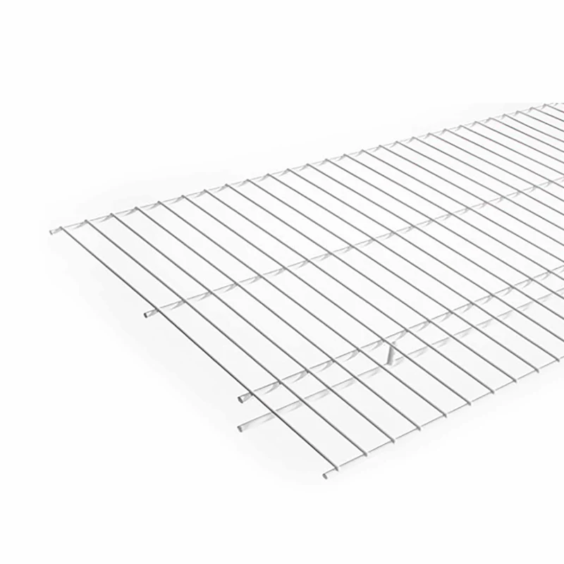 Étagère porte-manteau en métal blanc, 16'' x 48''