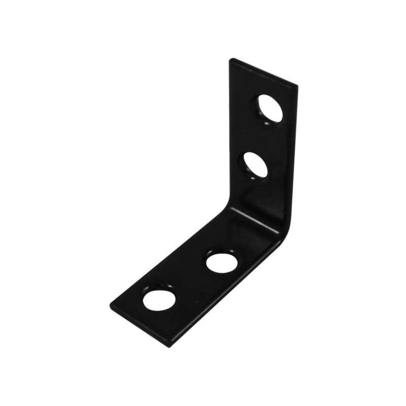 Équerre noire à position multiple, 2-1/16'' x 2-1/16'' x 5/8''