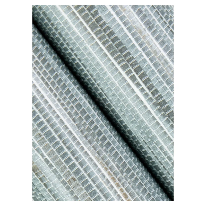 Papier peint adhésif à motif de gazon, 20,5" x 18' (bleu)