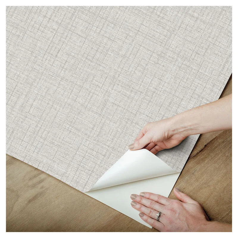 Papier peint autocollant Lansdowne, 20,5" x 18' (gris)